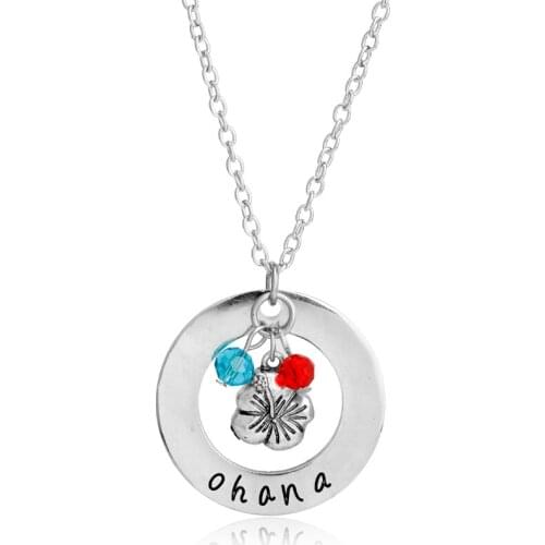 MQCHUN Fashion Jewelry Beauty and the Beast Necklace His Beauty/Her Beast Fairy Tale Movie Ohana Letter Pendant Necklace-30