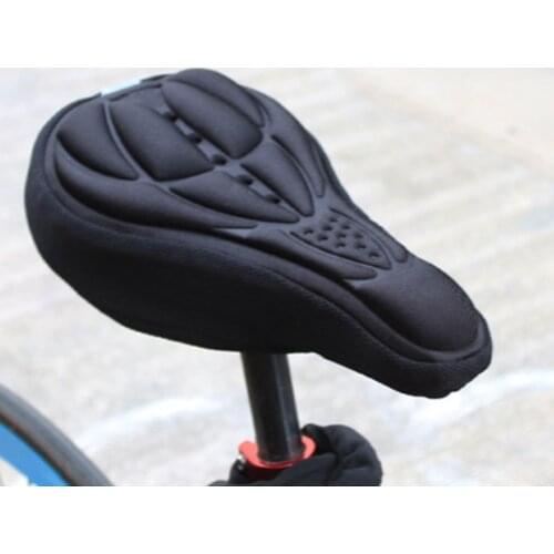 MTB Mountain Bike Cycling Thickened Extra Comfort Ultra Soft Silicone 3D Gel Pad Cushion Cover Bicycle Saddle Seat 4 Colors