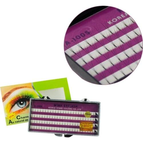 A Strain of 3 Root Planting False Eyelashes 0.10mm C Curl Individual Eye Lashes 8mm 10mm 12mm Soft like real eyelashes