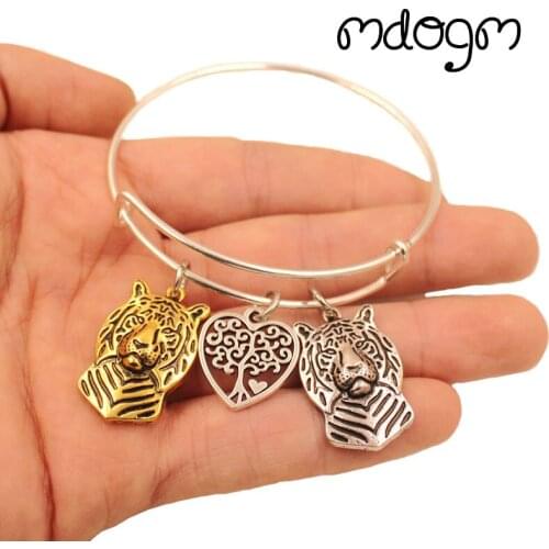 New Fashion Animal Bracelet Bangles Tiger Tree Of Life Love Alloy Metal Men Women Male Female Girls Jewelry Gift