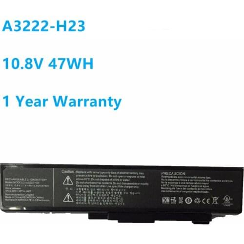 New A3222-H23 Laptop Battery for LG WideBook C50 CD50 C500 A305 A310 R380 RB380 A3222-H23 10.8V 47WH