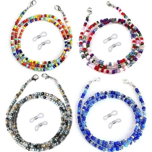Hang Mask Chains Holder Colorful Beaded Eyeglass Strap Glasses Neck mask Eyeglass Rope Strap Anti-Lost Tools