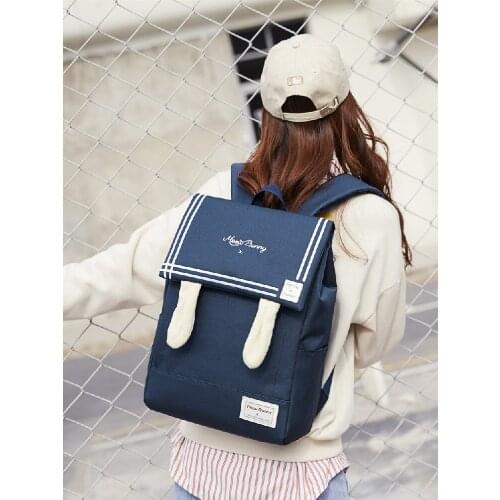 Schoolbag female junior high school student Korean style backpack large capacity computer bag