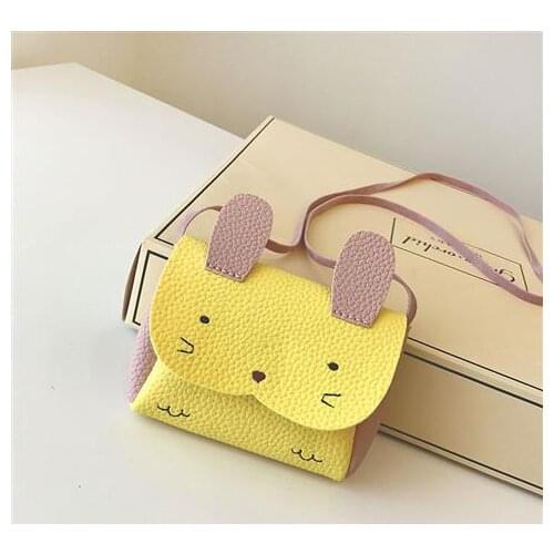 Cute Rabbit Baby Kid Girl Fashion Bunny Shoulder Bag Cute Animal Storage Crossbody Messenger Bags Handbag Wallet Kids Bag Gift