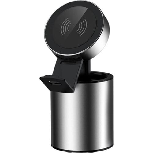 Top 15W Wireless Charger With Phone Holder, Pen Holder Two-In-One Wireless Charger, Support For Smartphones And Tablets