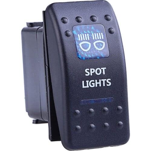 EE support Waterproof Bar Carling Rocker Toggle Switch Blue/Red LED Spot Light Universal Auto Car Accessories Sales