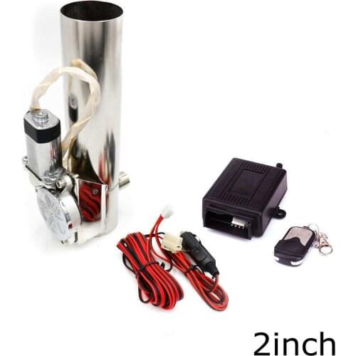 2" 51mm Exhaust Control Valve Exhaust Pipe Electric Pipe Exhaust Electrical Cutout with Remote Control Wholesale