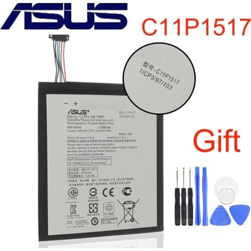 C11P1517 Original battery for ASUS ZENPAD 10 Z300M Z300CNL 6B P00C High Quality 4680mAh + Free Tools