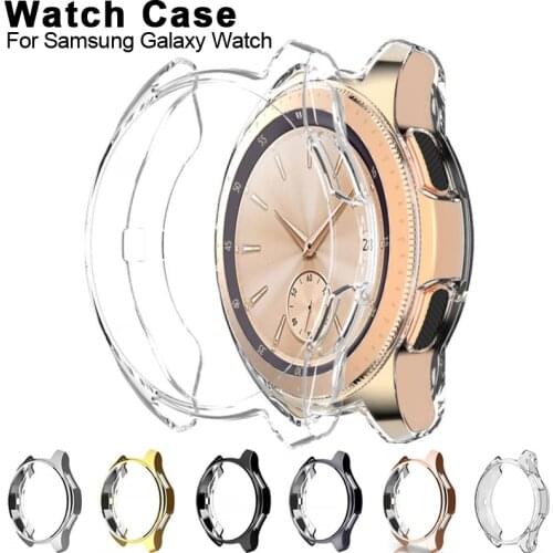 New Case For Samsung Galaxy Watch 46mm 42mm Gear S3 frontier strap TPU plated All-Around bumper shell frame Accessories Cover