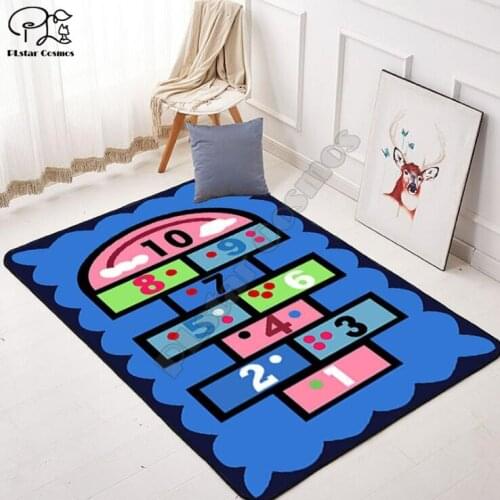 Children games carpet Square Anti-Skid Area Floor Mat 3D Rug Non-slip Mat Dining Room Living Room Soft Bedroom Carpet style-03