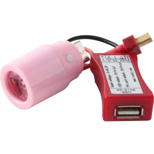 1Pc Rccsjk 2S-6S LIPO(7.4V-22.2V) To USB Charging Cable Adapter XT60 Plug For RC Model