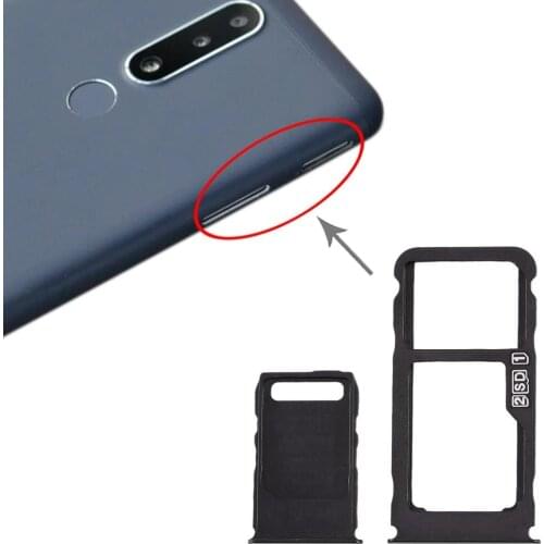SIM Card Tray + SIM Card Tray + Micro SD Card Tray for Nokia 3.1 Plus