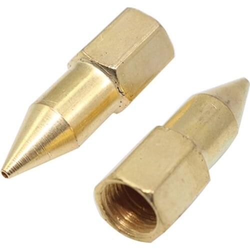 5 Pcs Grease Gun Nozzle Copper-plated Gun Nozzle Universal butter nozzle grease nipple grease gun accessories