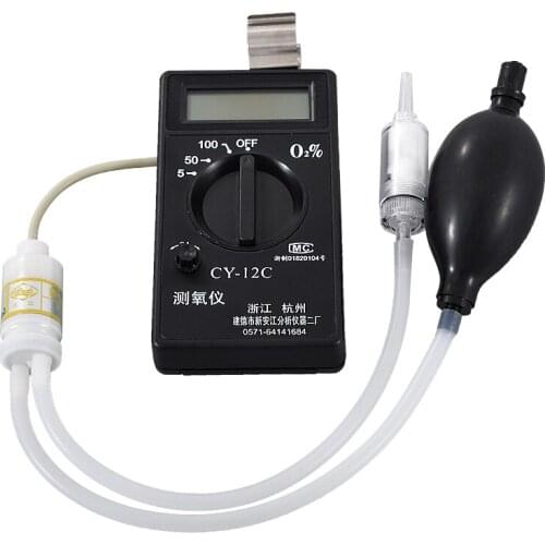 New CY-12C Digital Oxygen Analyzer Oxygen Measuring Instrument Concentration Meter Oxygen Detector O2 Tester 0-100% 0-50% 0-1