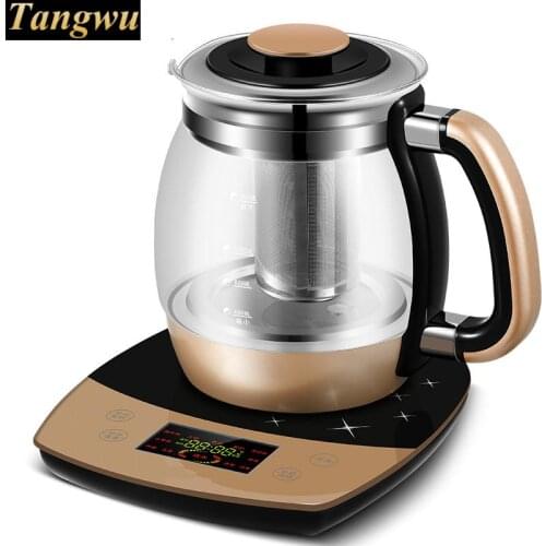 Fully automatic and thickened glass multi-function electric heating kettle flower pot boiling tea ware