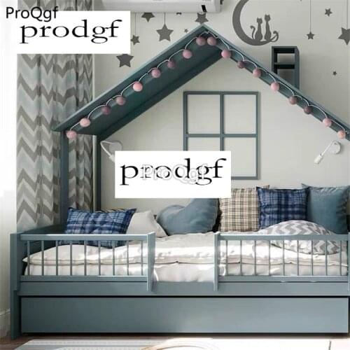Prodgf 1Pcs A Set Castle house shape Children Bedroom Bed