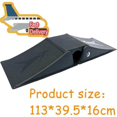 Skateboard Roller Skating Ramp Skateboard Bicycle 2 + 1 Slope Set Skateboard And Roller Skating Training Equipment Max Load 80KG