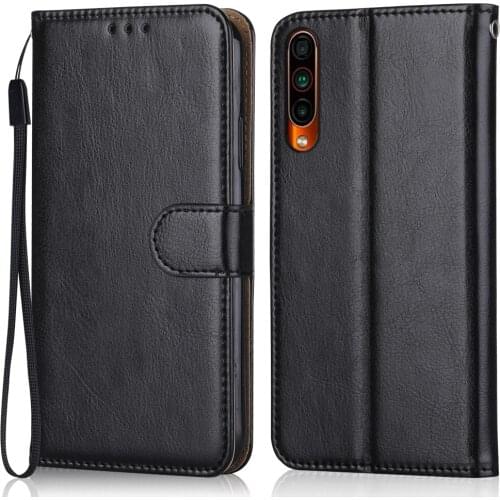 Folio Luxury Leather Case for On Meizu 16Xs Wallet Stand Flip Case Phone Bag With Strap