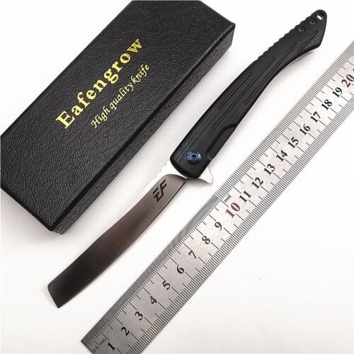 EDC Folding Knife Eafengrow EF944 D2 Blade G10 Handle Ball Bearing Tactical Pocket Utility Camping Outdoor Hunting Knife