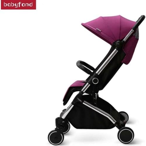 Ultra-light baby stroller can sit reclining winter and summer comfortable trolley folding baby stroller children trolley