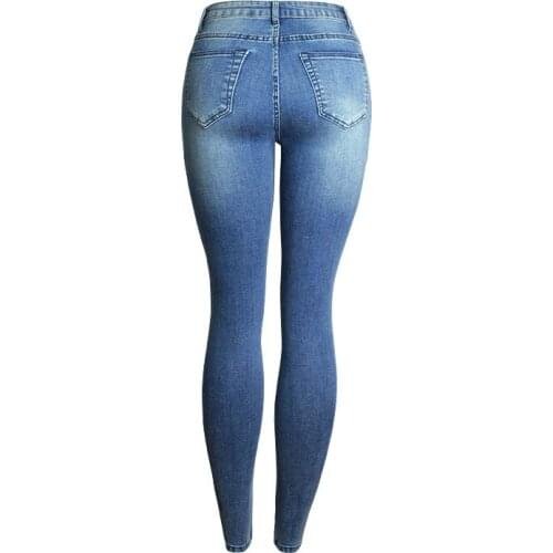 Spring Pencil Pants Vintage High Waist Splicing Jeans New Womens Trousers Full Length Denim Pants Skinny Ccowboy Pants Plus Size