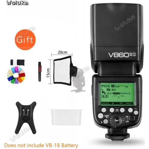 Godox Ving V860II V860II-C/N/S/F/O TTL HSS 1/8000 Speedlite Flash for C/N/S/F/O DSLR Without VB-18 Battery CD50 T07Y
