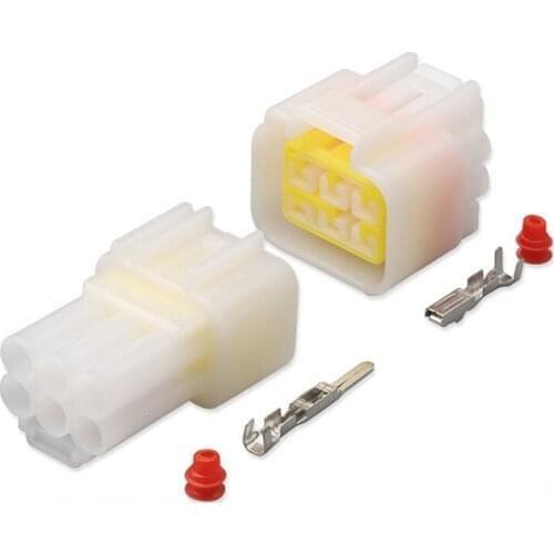 100 sets Furukawa 6 Pin way male female electric Adapter wire connector housing with terminal FW-C-6M-B FW-C-6F-B