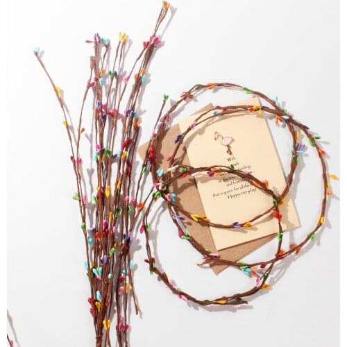 2pcs Artificial Garland Headwear Rattan Flower For Home Party DIY Decoration Photography Props Background Decoration Accessories