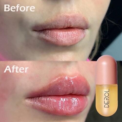 5ml Instant Volumising Lips Plumper Long Lasting Moisturizer Care Lip Oil Repairing Reduce Lip Fine Lines Mask Sexy Plump Serum
