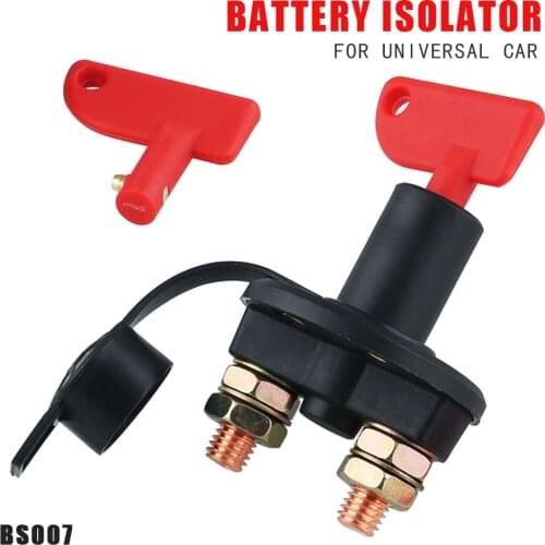 6 V/12 V/24 V Battery Isolator Disconnect Switch Power Kill Switch + 2 For Marine ATV Truck Boat Car Disconnect accessories