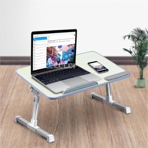 A8 Adjustable Height Foldable Laptop Computer Table Multipurpose Bed Table With Cooling Fan Angle-Adjustable Non-Slip Desktop