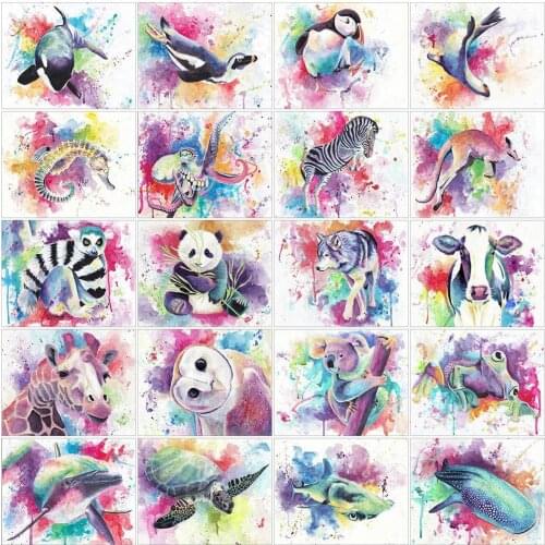 5D DIY Diamond Embroidery Owl Cross Stitch Full Square Round Drill Diamond Painting Animal Mosaic Panda Home Decor