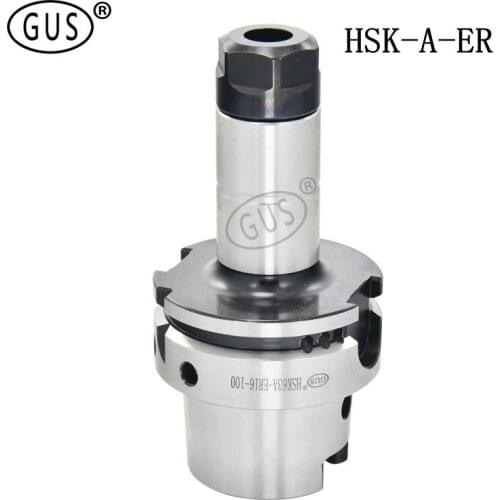 GUS Free shipping HSK40A HSK50A HSK63A ER Chuck ER16 ER20 ER25 ER30 ER40 CNC tool shank mill lathe tools holder spindle