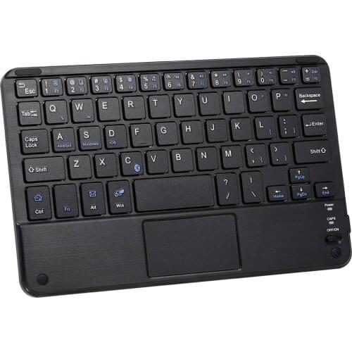 BT 3.0 Keyboard 59 Keys Ultra-slim Mini BT Keyboard with Touch Pad Support Android Windows iOS System for Laptop Phone Tablet