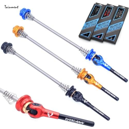 100/130/135mm Hub Titanium Quick Release Lever Titanium Alloy Folding Mountain Bike Quick Release Rod for Road Bikes