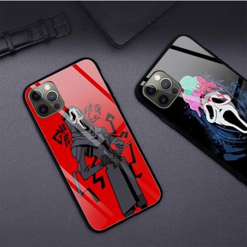 Ghostface Scream Phone Case Tempered Glass For iPhone 12 Pro Max Mini 11 Pro XR XS MAX 8 X 7 6S 6 Plus SE 2020 case