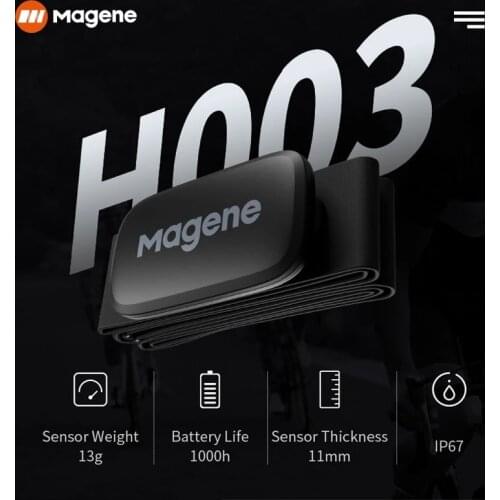 Magene H64 Heart Rate Sensor Bluetooth4.0 ANT + Chest Strap Sports Heart Rate Monitor For GARMIN Bryton IGPSPORT Bike Computer