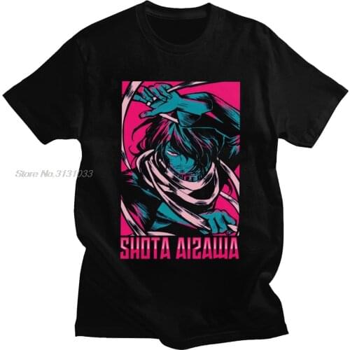 Boku No Hero Academia T Shirt Men Pure Cotton Urban T-shirt O-neck Short Sleeve Manga Anime Aizawa Shota Tee Tops Clothing
