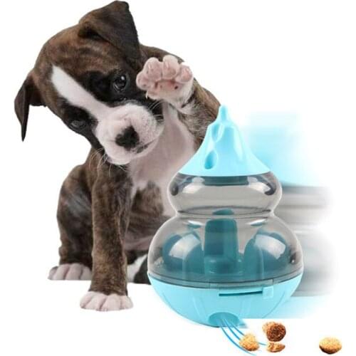 Interactive Dog Cat Puppy Food Treat Ball Funny Pet Shaking Leakage Food Container Cat Slow Feed Pet Tumbler Toy Bowl
