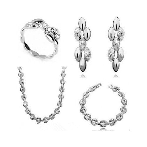 JS S076 Fine Jewelry Set High Quality Gold Color Jewelry Set Nickel Free African Jewelry Set