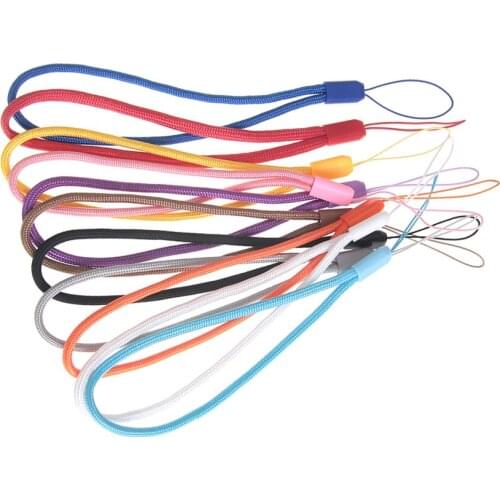 Short Colorful Hand Wrist Lanyard Strap for Mp3 4 USB Flash Drive Key Keychain ID Badge Holder Mobile Phone Lanyard 200pcs/lot