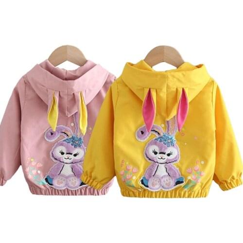 Jacket For Girl Coat Baby Cardigan Costume Zipper Trench Outerwear Spring Autumn Kids Casual Clothes Children Printed Jacket
