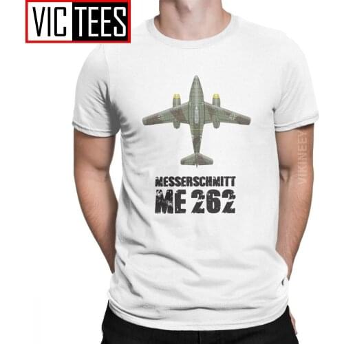 Messerschmitt Me262 Schwalbe T-Shirt for Men Me 262 Schwalbe Aircraft Airplane Funny Cotton T Shirt Oversized