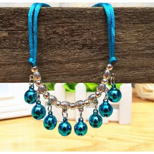 Fashion Bright Color Pet Dog Cat Puppy Collar Bells Charm Pendant Necklace Gift dog collar