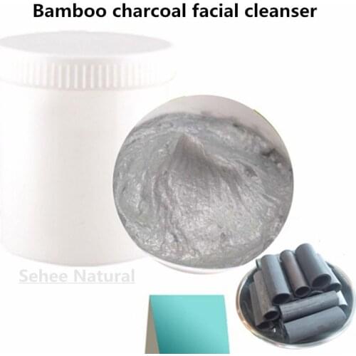 Bamboo Charcoal Detoxification Facial Cleanser Deeply Cleans Pore Dirt Degreases Exfoliates Cosmetics OEM 1000g
