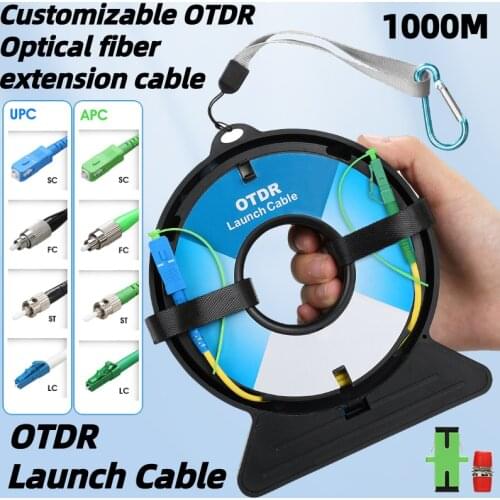 COMPTYCO 1000M 1KM Single Mode SC/FC/ST/LC (UPC/APC) OTDR Launch Cable Extension Cord OTDR Dead Zone Eliminator SM 1310 / 1550nm