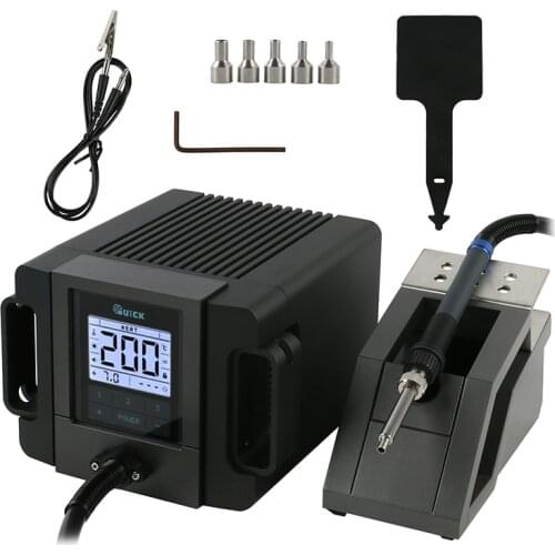Original Quick TR1100 200W Lead-free Hot Air Gun Soldering Station SMD Rework Station For Phone Miniature PCB Chip Repair