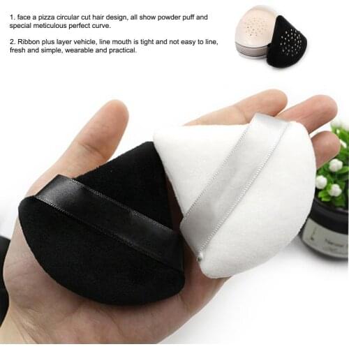 Professional Triangle Shape Powder Puff Washable Mini Cosmetics Soft Cotton Face Powder Lightweight Puff Makeup Tools