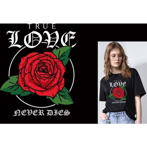 DIY Bottle Flower Perfume Patches Applique On Clothes Iron On Transfers For Clothing Heat Transfer Thermal-Stickers On Clothes