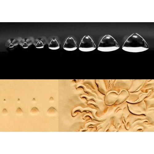 Punching tamps leather embossing mold stamp tool kit solid metal printing tool art stainless material muscle pattern 8 size